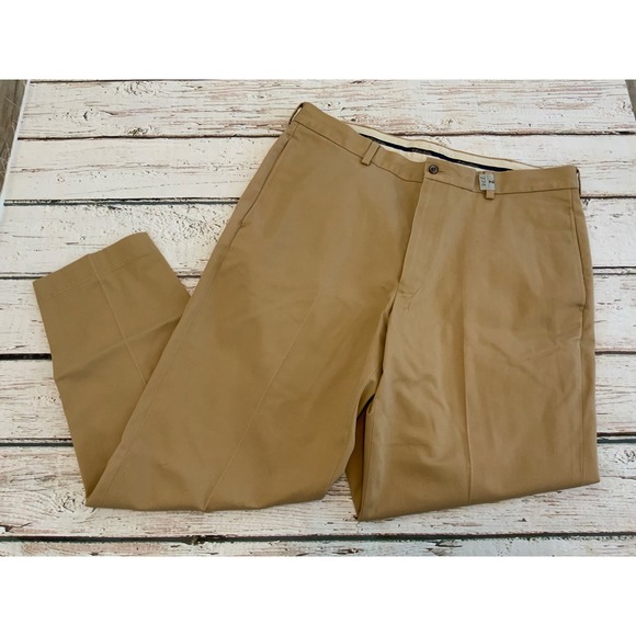 Brooks Brothers Other - Brooks Brothers Advantage Chino Hudson Fit Khaki Pants Mens 38x30 Flat Front